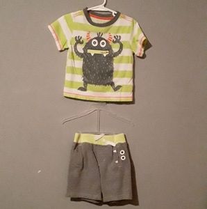 Boys tee shirt and shorts